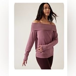 Athleta Studio Barre Sweatshirt Black
